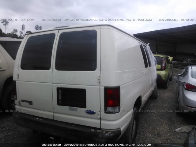 1FTEE1429VHA81436 - 1997 FORD ECONOLINE E150 VAN WHITE photo 4