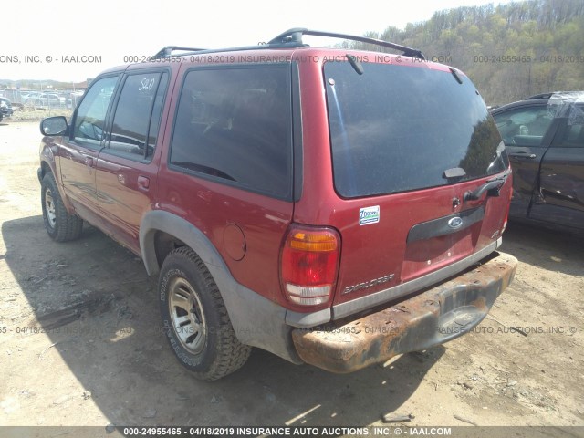 1FMZU72X0YUB66128 - 2000 FORD EXPLORER XLS RED photo 3