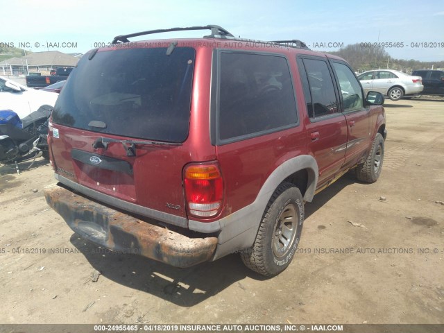 1FMZU72X0YUB66128 - 2000 FORD EXPLORER XLS RED photo 4