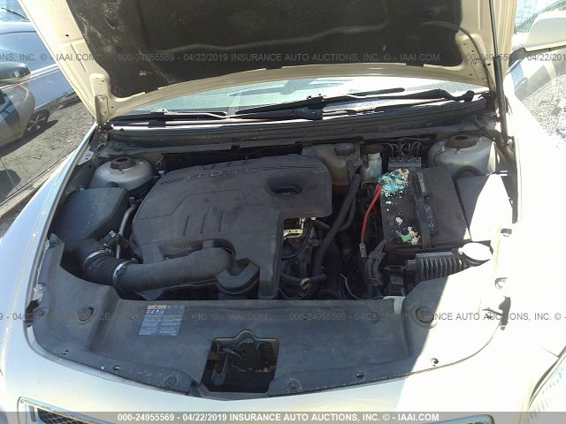 1G1ZC5E11BF357953 - 2011 CHEVROLET MALIBU 1LT Pewter photo 10