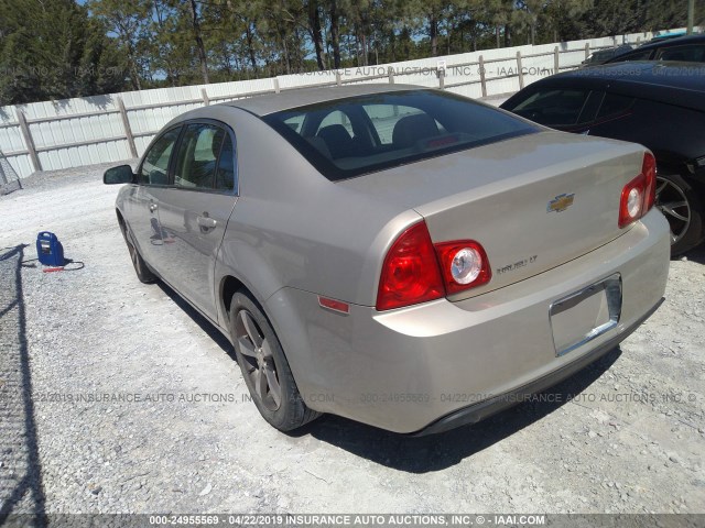 1G1ZC5E11BF357953 - 2011 CHEVROLET MALIBU 1LT Pewter photo 3