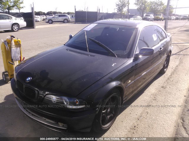 WBABN53472PH00680 - 2002 BMW 330 CI BLACK photo 2