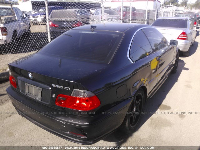 WBABN53472PH00680 - 2002 BMW 330 CI BLACK photo 4