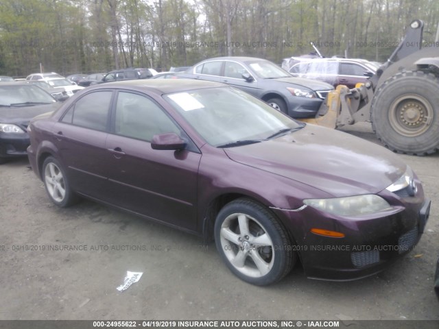 1YVHP80D965M27425 - 2006 MAZDA 6 S BURGUNDY photo 1