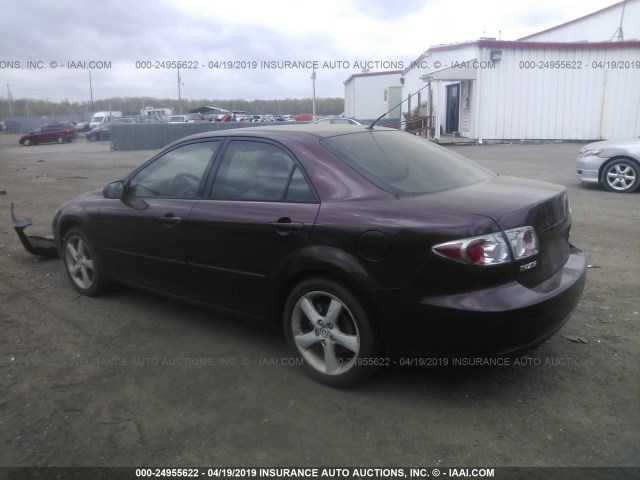 1YVHP80D965M27425 - 2006 MAZDA 6 S BURGUNDY photo 3