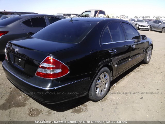 WDBUF65J53A113847 - 2003 MERCEDES-BENZ E 320 BLACK photo 4