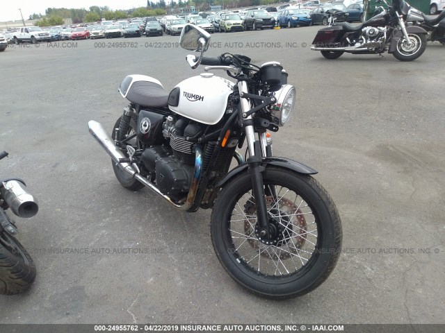 SMT920K10FT687951 - 2015 TRIUMPH MOTORCYCLE THRUXTON WHITE photo 1