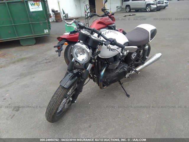 SMT920K10FT687951 - 2015 TRIUMPH MOTORCYCLE THRUXTON WHITE photo 2