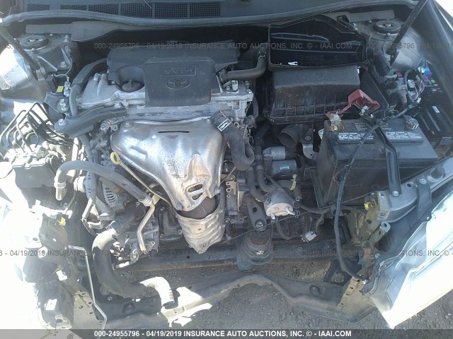 4T1BF1FKXFU053436 - 2015 TOYOTA CAMRY LE/XLE/SE/XSE GRAY photo 10