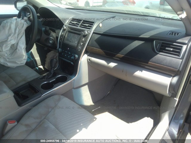 4T1BF1FKXFU053436 - 2015 TOYOTA CAMRY LE/XLE/SE/XSE GRAY photo 5