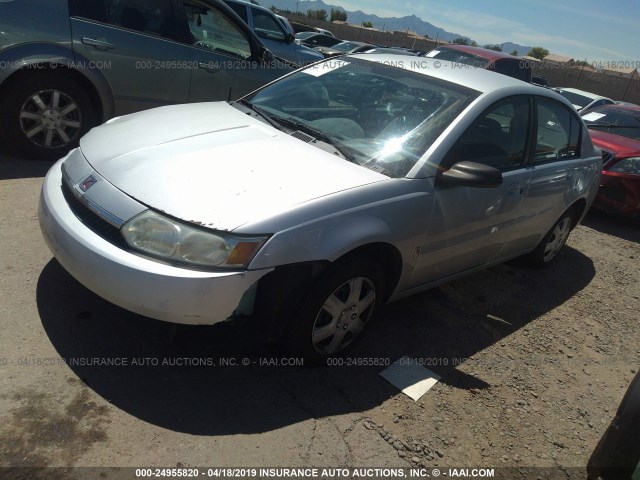 1G8AJ52F74Z115982 - 2004 SATURN ION LEVEL 2 SILVER photo 2