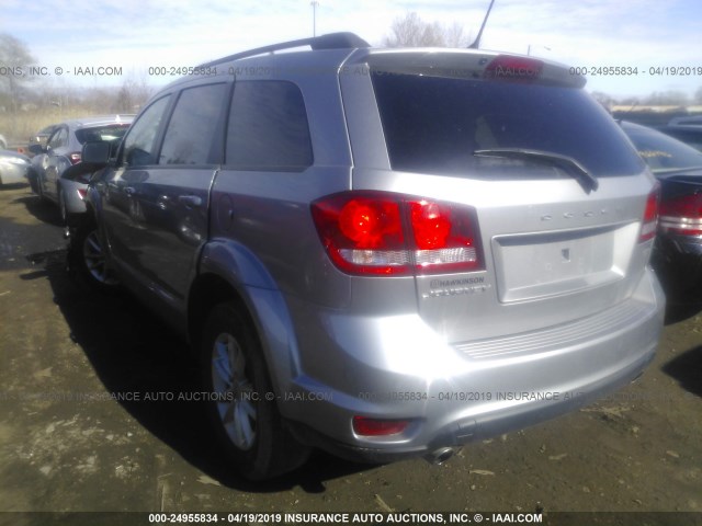 3C4PDCBG3FT529601 - 2015 DODGE JOURNEY SXT SILVER photo 3