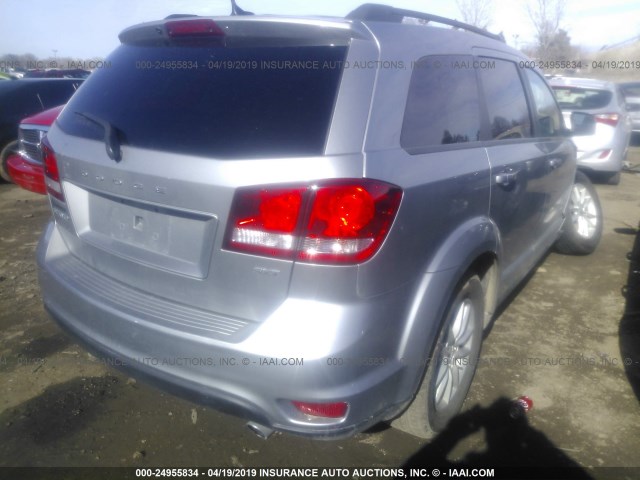 3C4PDCBG3FT529601 - 2015 DODGE JOURNEY SXT SILVER photo 4