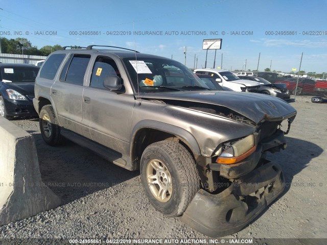 1D4HS38N23F582119 - 2003 DODGE DURANGO SPORT BROWN photo 1