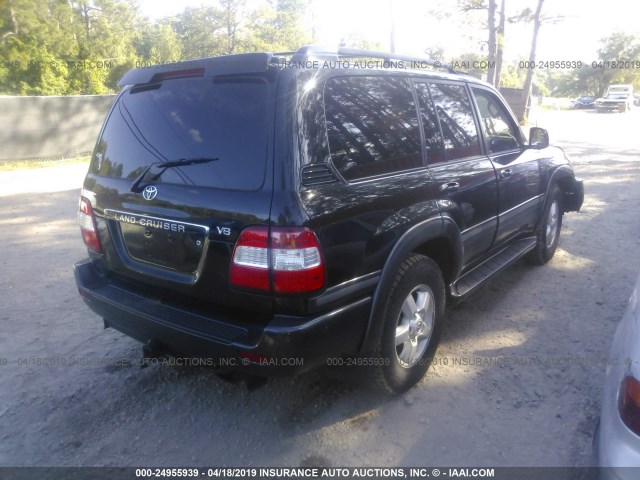 JTEHT05J862098666 - 2006 TOYOTA LAND CRUISER  BLACK photo 4