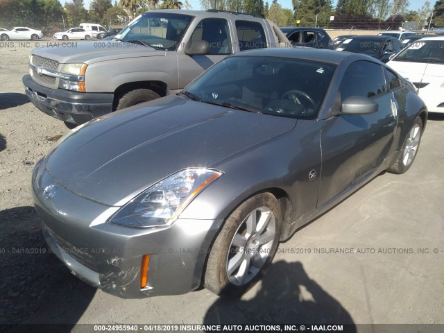 JN1AZ34D04M101601 - 2004 NISSAN 350Z COUPE GRAY photo 2