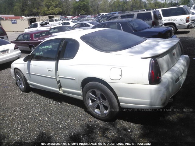 2G1WX12K2Y9188377 - 2000 CHEVROLET MONTE CARLO SS WHITE photo 3