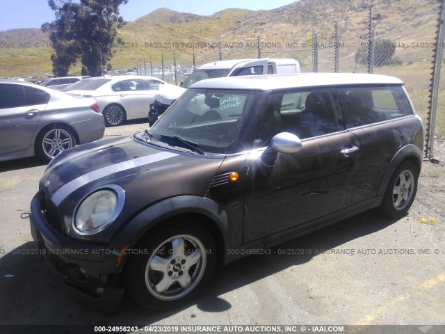 WMWML33578TN66861 - 2008 MINI COOPER CLUBMAN BROWN photo 2