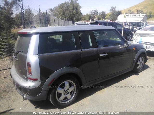 WMWML33578TN66861 - 2008 MINI COOPER CLUBMAN BROWN photo 4