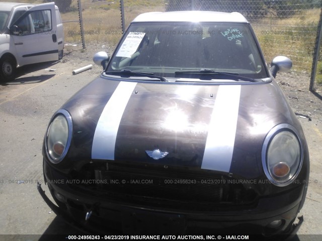 WMWML33578TN66861 - 2008 MINI COOPER CLUBMAN BROWN photo 6