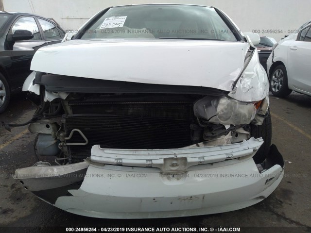 1HGFA16567L085064 - 2007 HONDA CIVIC LX WHITE photo 6