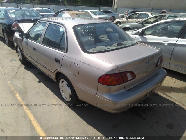 1NXBR12E9YZ404461 - 2000 TOYOTA COROLLA VE/CE/LE TAN photo 3