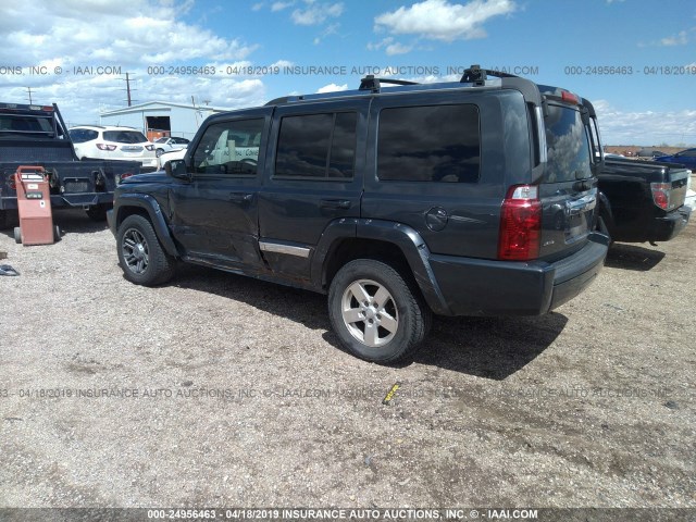 1J8HH58257C530836 - 2007 JEEP COMMANDER LIMITED Dark Blue photo 3