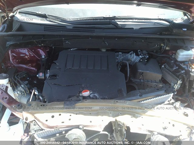 5TDZKRFH2GS163940 - 2016 TOYOTA HIGHLANDER LE/LE PLUS BURGUNDY photo 10