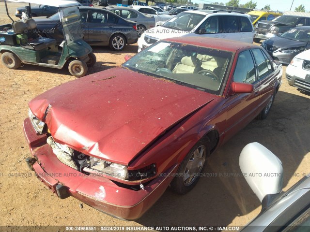 1G6KY5297SU815451 - 1995 CADILLAC SEVILLE STS RED photo 2