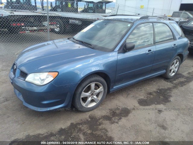 JF1GG61667H818804 - 2007 SUBARU IMPREZA 2.5I BLUE photo 2