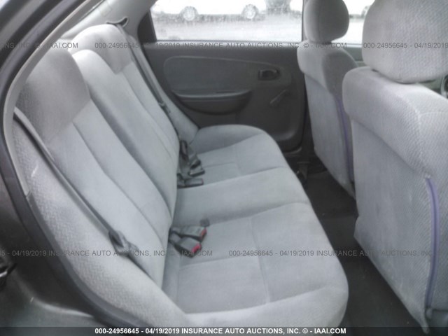 KNAFB121335303004 - 2003 KIA SPECTRA LS GRAY photo 8