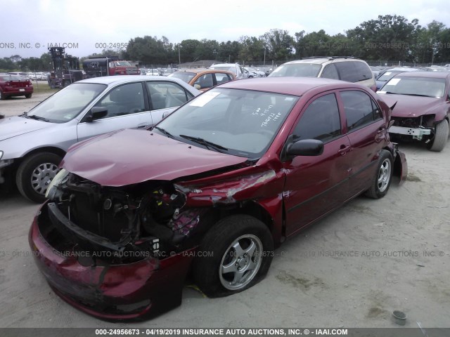 JTDBR32E770117285 - 2007 TOYOTA COROLLA CE/LE/S RED photo 6