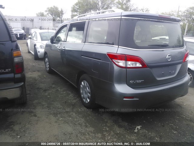 JN8AE2KP0F9125309 - 2015 NISSAN QUEST S/SV/SL/PLATINUM GRAY photo 3