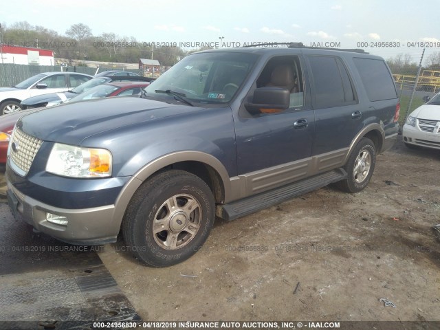 1FMFU18L53LA51060 - 2003 FORD EXPEDITION EDDIE BAUER BLUE photo 2