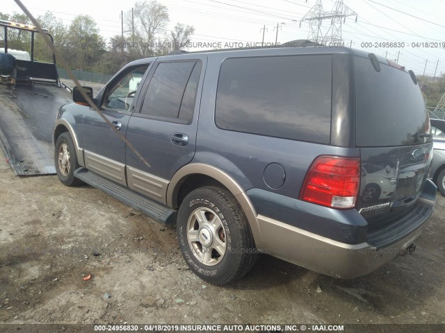 1FMFU18L53LA51060 - 2003 FORD EXPEDITION EDDIE BAUER BLUE photo 3