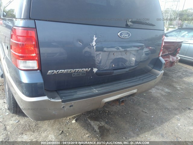 1FMFU18L53LA51060 - 2003 FORD EXPEDITION EDDIE BAUER BLUE photo 6