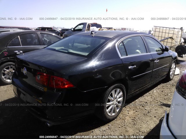 1G4HC5EM2BU150069 - 2011 BUICK LUCERNE CXL BLACK photo 4