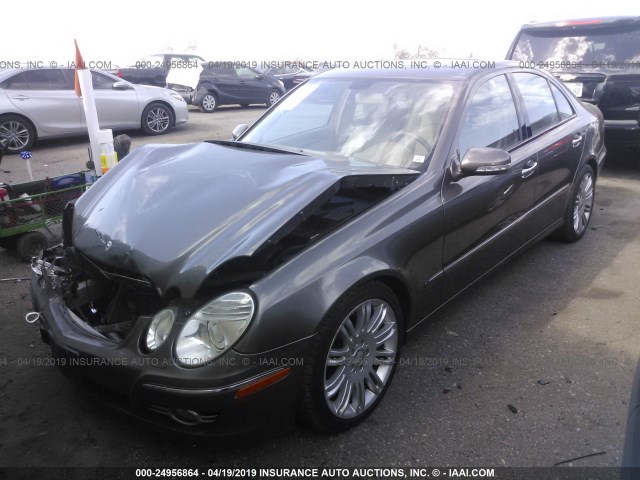 WDBUF56X48B332832 - 2008 MERCEDES-BENZ E 350 GRAY photo 2