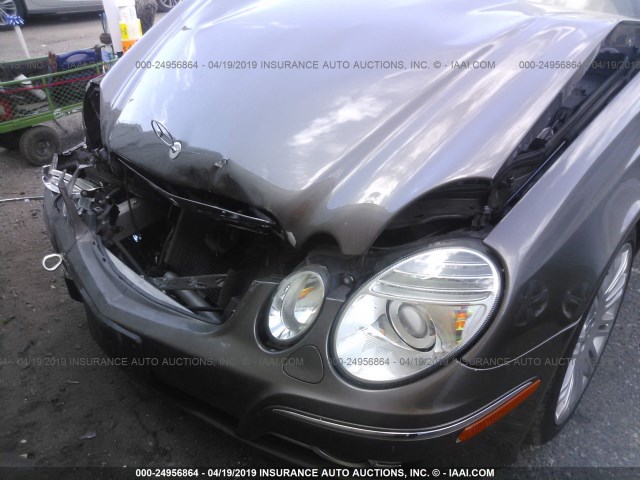 WDBUF56X48B332832 - 2008 MERCEDES-BENZ E 350 GRAY photo 6