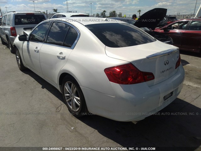 JN1CV6AP2CM936375 - 2012 INFINITI G37 SPORT WHITE photo 3