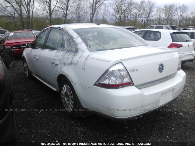 1MEHM40W78G611731 - 2008 MERCURY SABLE LUXURY WHITE photo 3