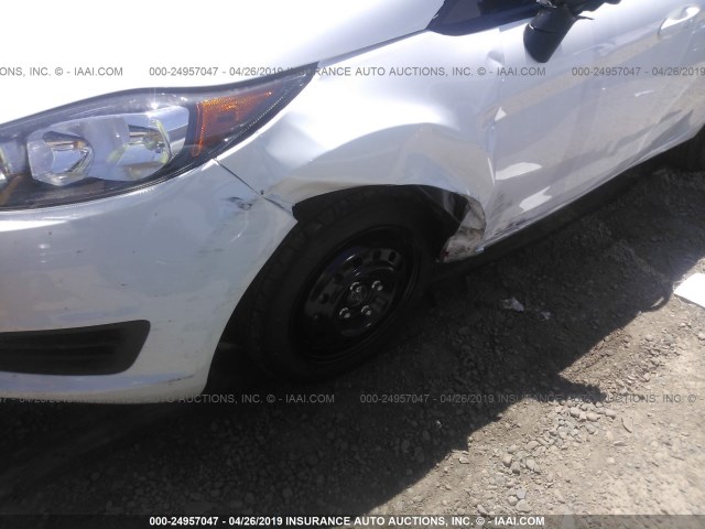 3FADP4AJ9KM123054 - 2019 FORD FIESTA S WHITE photo 6