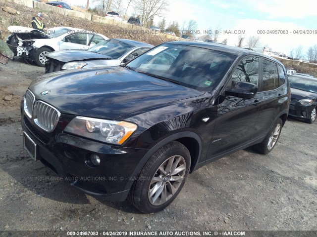 5UXWX9C53D0A29985 - 2013 BMW X3 XDRIVE28I BLACK photo 2