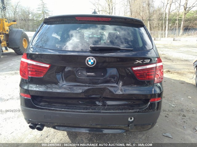 5UXWX9C53D0A29985 - 2013 BMW X3 XDRIVE28I BLACK photo 6