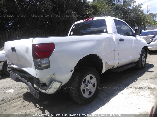 5TFJU52198X003445 - 2008 TOYOTA TUNDRA WHITE photo 4