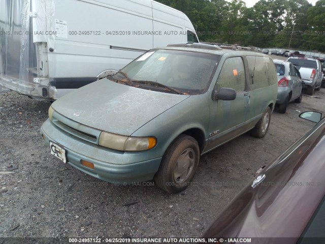 4N2DN11W4RD823903 - 1994 NISSAN QUEST XE/GXE GREEN photo 2