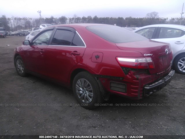 4T1BE46K79U293150 - 2009 TOYOTA CAMRY SE/LE/XLE RED photo 3