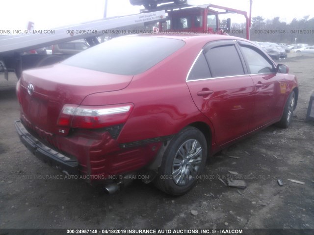 4T1BE46K79U293150 - 2009 TOYOTA CAMRY SE/LE/XLE RED photo 4