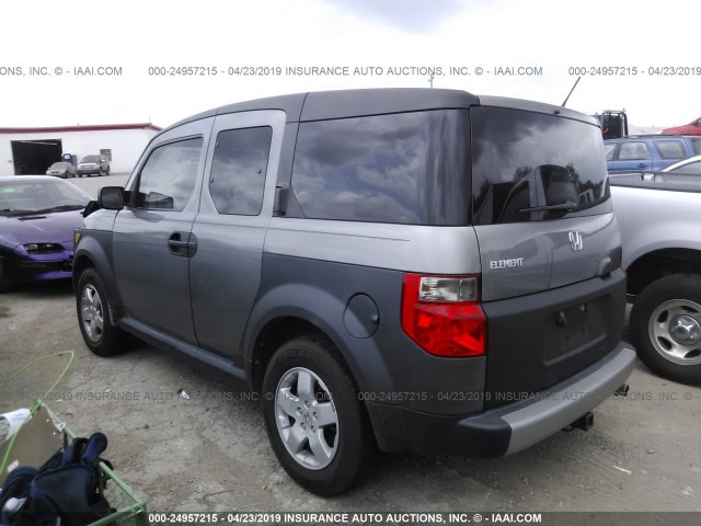 5J6YH18675L008011 - 2005 HONDA ELEMENT EX GRAY photo 3