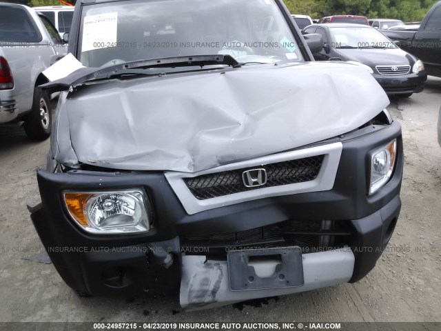 5J6YH18675L008011 - 2005 HONDA ELEMENT EX GRAY photo 6